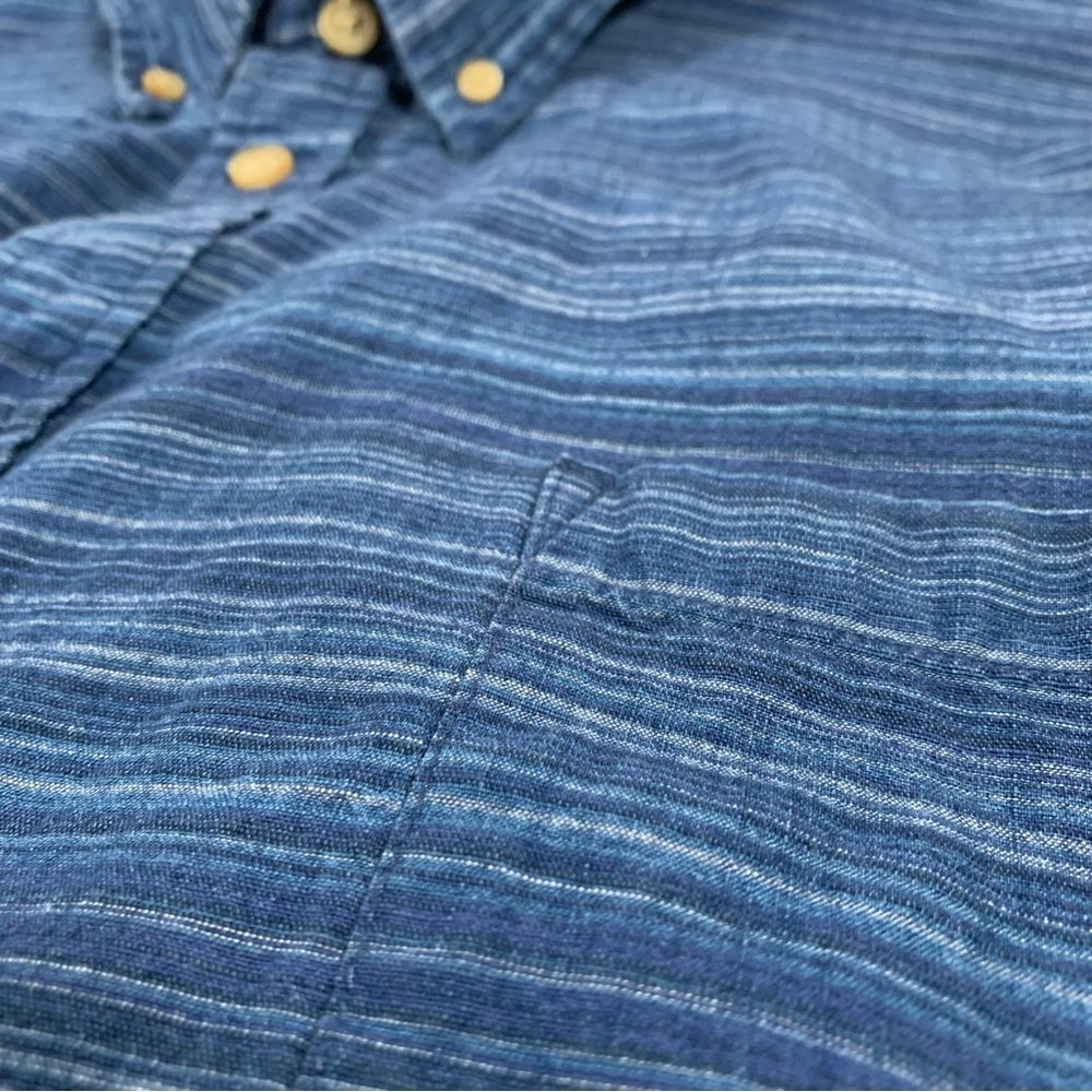 FOUNDRY SUPPLY CO Young Men's Blue Short Sleeve Button Down Shirt 3XL #867 - Picture 5 of 8